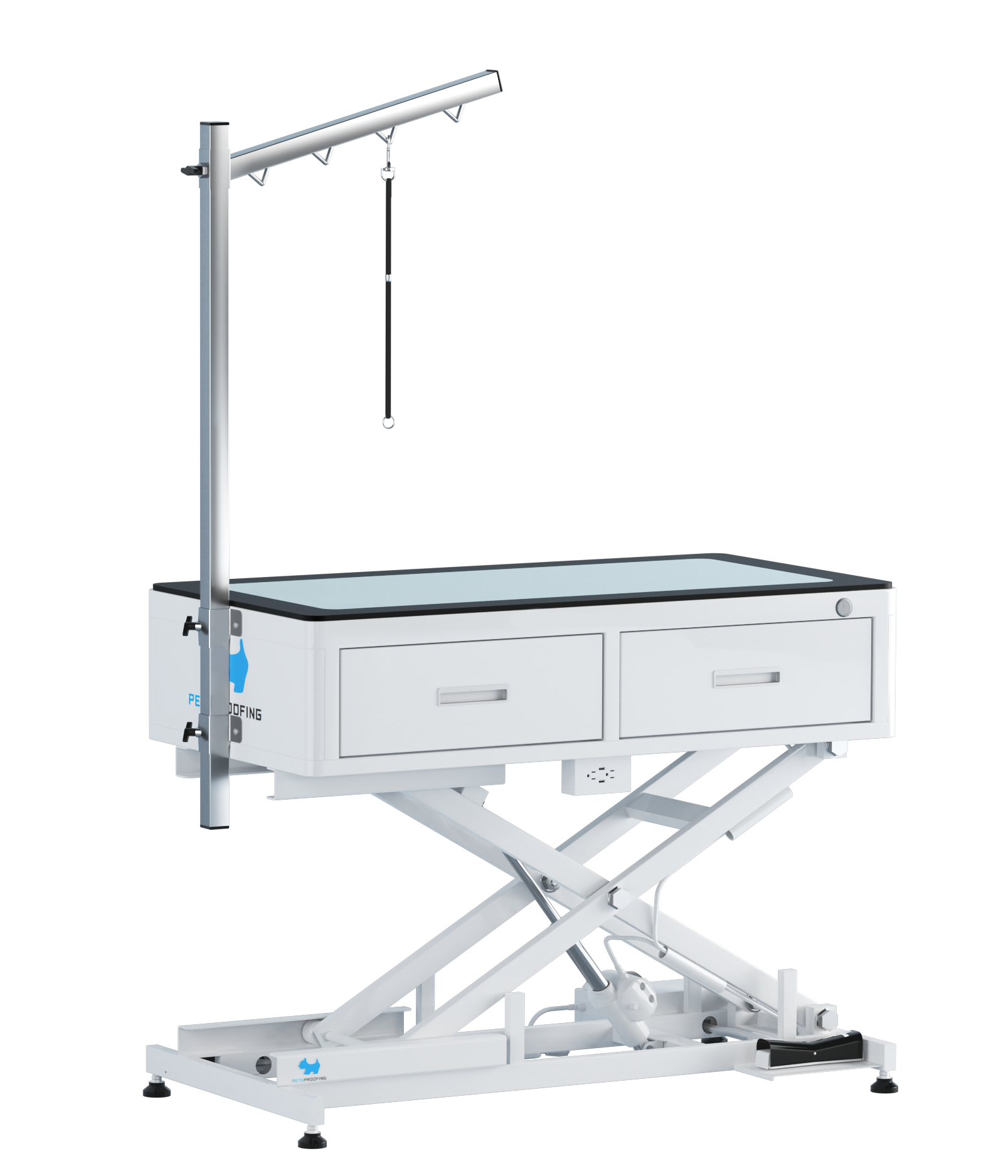 Tipo eléctrico X del LED tabla ajustable de la preparación con los cajones