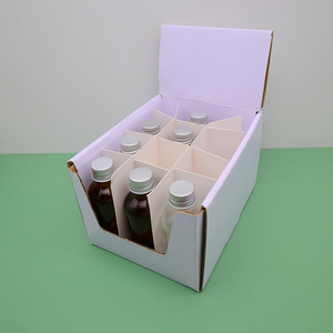 Caja de exhibición de cartón de impresión personalizada con perforación 1OZ Mostrador de exhibición de perfume Caja de papel para botellas de aceite esencial - Product Image 1