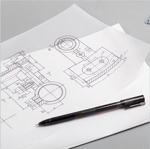 Puede imprimir papel de plóter semitransparente, papel de calco blanco de diseñador PAPEL DE plóter CAD - Product Image 1