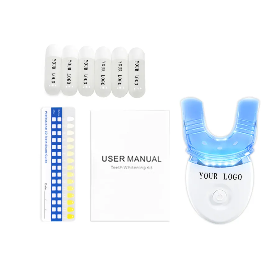 Costom-Kit de limpieza Dental, Logo, blanqueamiento Dental, portátil, PAP