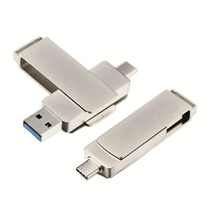 OT-001 2 in 1 Funktion für Telefon USB 3.0 Flash Drive Metall Typ C OTG Pen Drive Memory Stick