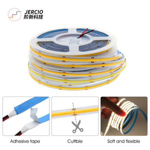 プログレード12V/24V調光可能<span class=keywords><strong>LED</strong></span>ストリップ<span class=keywords><strong>LED</strong></span> COBストリップライトフレキシブル360/480 Leds/m RA90暖かい自然クールホワイトリニア調光可能