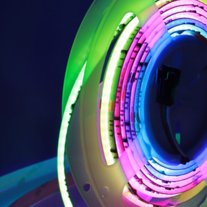RGBWW/<strong>CW</strong> 20ft/6.1m RGB+CCT Tunable Color Temperature 2700K-6500K DC24V for DIY Decoration FCOB COB Strip Light - Product Image 4