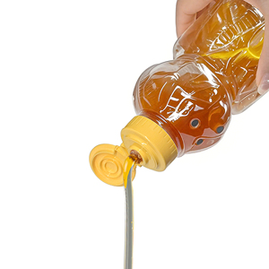 Tarro de miel de oso de grado alimenticio, botella de zumo de plástico, sin Bpa, con tapa abatible - Product Image 4