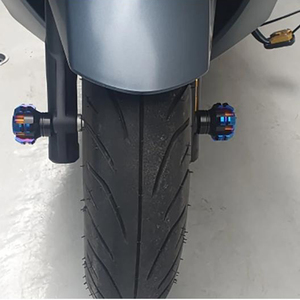 Motosiklet ön tekerlek düşme koruma amortisör fincan çerçeve kaymak Anti Crash koruyucu Yamaha XMAX 300 XMAX 400 XMAX300 - Product Image 2