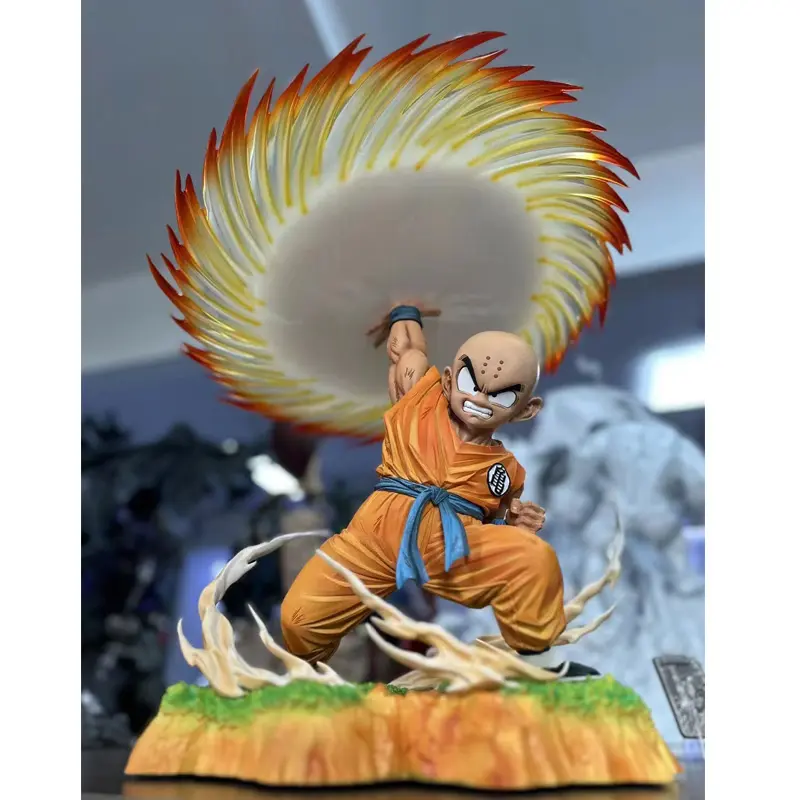Japanese anime figure dragon ball z character sculpture kuillin resin crafts child gift toys