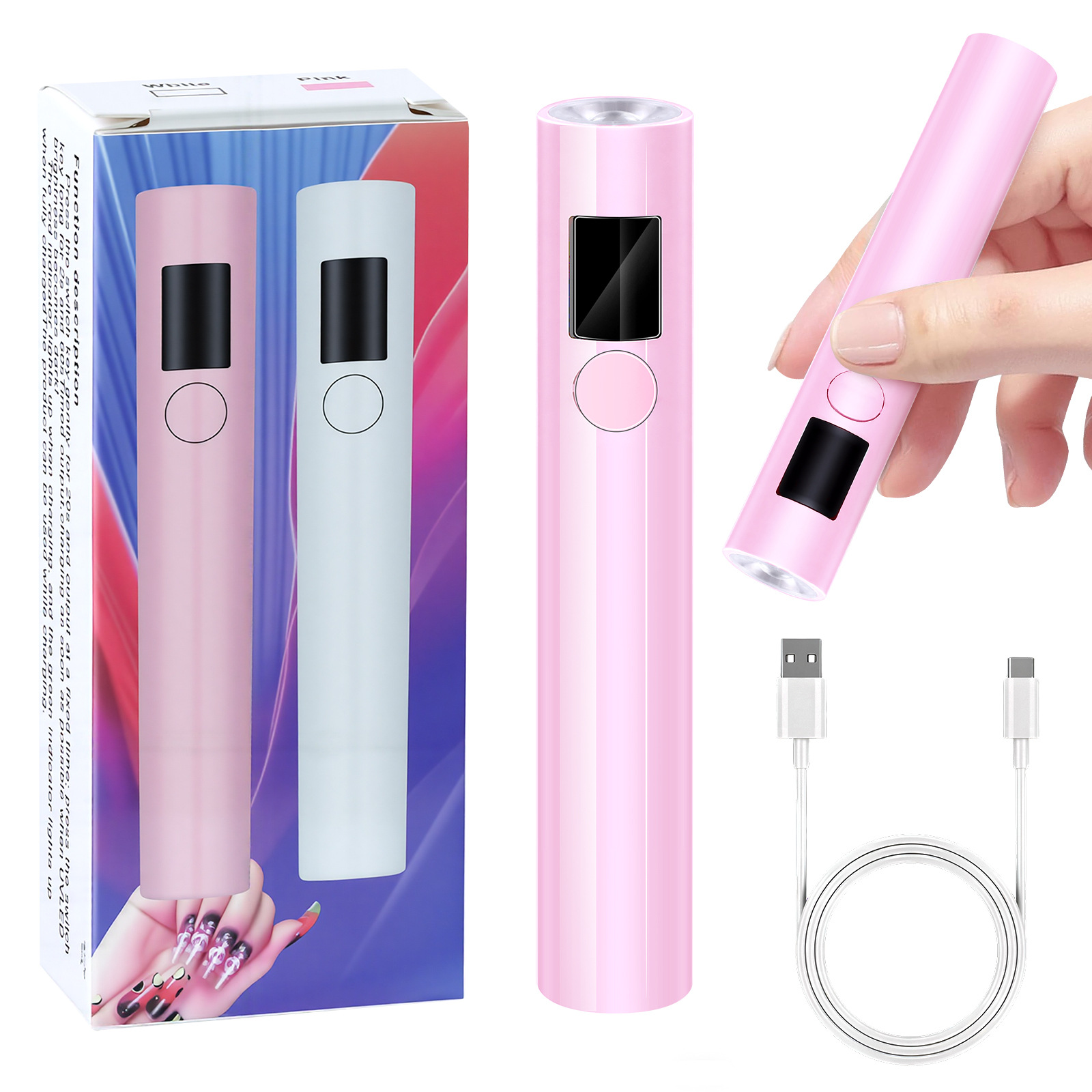 Lumière simple ligne yz08 rose