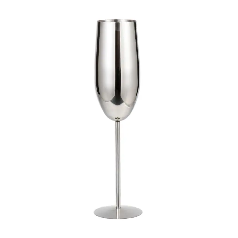 Haute Qualité En Acier Inoxydable Champagne Verres À Vin Flûtes Gobelet À Vin Pour Bar De Fête Maison