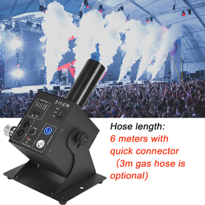 TopflashstarリモートコントロールCO2ジェットマシン12個RGB LEDステージライトCO2 Cryoジェットスモークマシンパーティーウェディングコンサート用 - Product Image 5