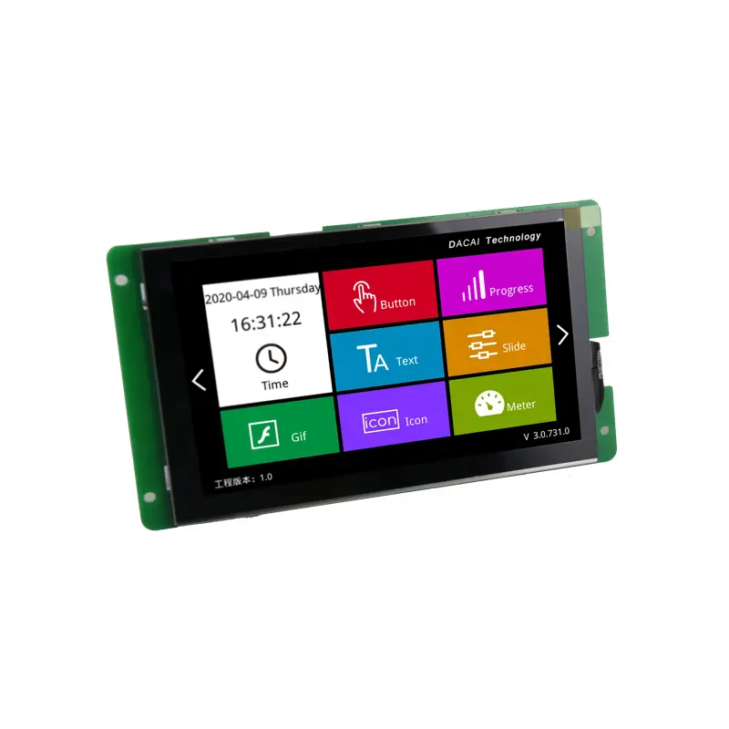 Interfaccia seriale da 7 pollici TFT LCD Rs232 Touch Panel resistivo oem 7 pollici scheda driver LCD