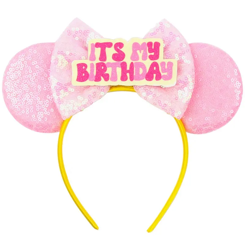 Nieuwe Roze Muis Oren Hoofdband Cartoon Beest Meisjes Haarband Vrouwen Populaire Personage Party Cosplay Kids Haaraccessoires