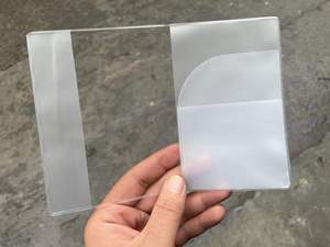 防水PVC透明韓国パスポートカバー多機能トラベルクリップドキュメントホルダーB7プラスチック証明書カバー