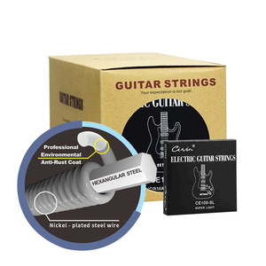 Cuerdas de acero de alto carbono al por mayor populares, de 6 cuerdas guitarras personalizadas, cuerdas de guitarra eléctrica - Product Image 1