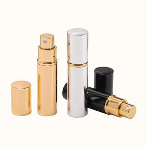 10ml di vendita calda bottiglia di nebulizzatore di profumo in alluminio portatile nero pressurizzato brina con superficie antigelo tappo di tenuta più recente bottiglia di metallo - Product Image 1