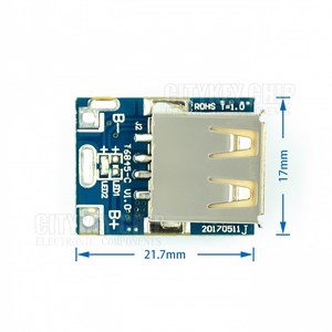 5V Boost Step Up modulo di potenza batteria al litio Lipo scheda di protezione di ricarica LED Display USB per il programma fai da te caricabatterie 134 n3p - Product Image 3