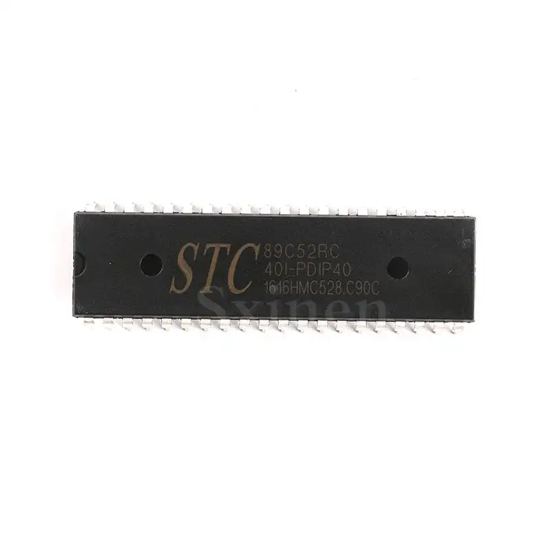 Nouveau programme de STC89C52RC-40I-PDIP40 en ligne STC(Macrocrystal) d'origine Télécharger des puces OEM/ODM à puce unique