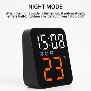 Nuovo grande LED luminosità regolabile Timer sveglia LED digitale da parete orologio da tavolo telecomando decorazione per la casa ufficio fabbrica - Product Image 5