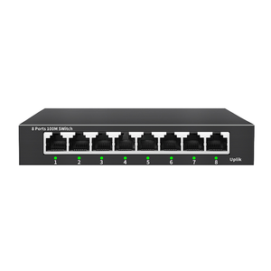 OEM 8端口10/100Mbps交换机金属外壳台式网络交换机集线器，带VLAN功能批发 - Product Image 2