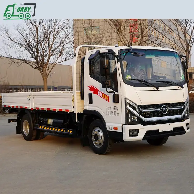 Camion de fret léger diesel KAMA 4X2 5 T fourni par l'usine Camion 5 tonnes Transmission manuelle Direction à gauche Euro 2 Mini camion Segment