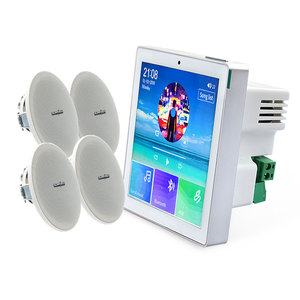 4Channel Speakers <strong>Output</strong> Touch Screen Music Panel Wall Amplifier HiFi <strong>Audio</strong> Ceiling LoudspeakerAudio System - Product Image 1