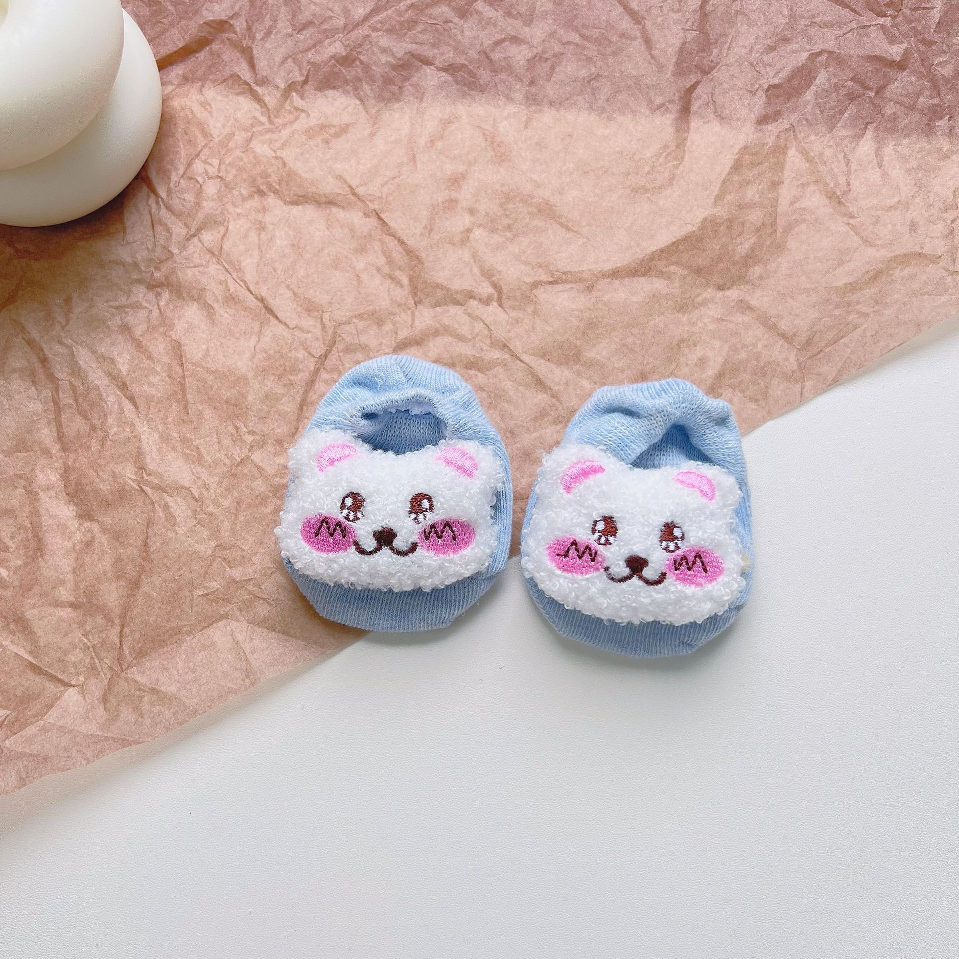 Ours bleu + blanc blush