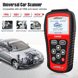 KONNWEI KW808 motor programable ecu12v pro piezas coche de gasolina diésel con EVAP PCM leer y borrar códigos de falla/leer sensor en vivo