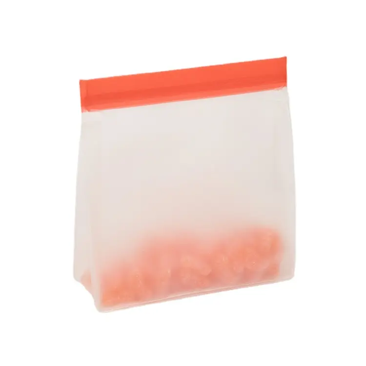Sacchetti di plastica trasparenti da imballaggio personalizzati all'ingrosso richiudibili per uso alimentare con Zip sacchetti in poliestere Peva custodia per alimenti con chiusura lampo trasparente