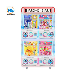 Gacha, игрушечный торговый автомат, производитель, WANGERBAO, двухпалубный станок Gashapon, 4-шкаф с монетоприемником/купюрой - Product Image 2