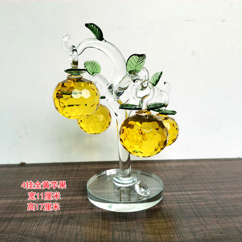 4 hanging all yellow apple trees