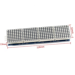 MAX7219 Punktmatrix-Modul LED-Anzeige steuerung 4-in-1-Digital-Mikrocontroller-Modul mit 5P-Leitung