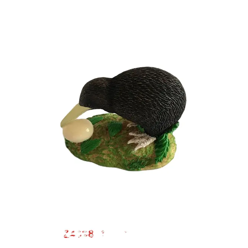 Hand bemalte Tier figur Modell Mini Kiwi Birds Modells amm lungen Kinder, Poly resin Harz Fabrik