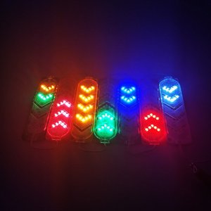 LED modülü 12V 2835 ışık modülü 24V açık hava reklam renkli RGB ok gösterir kendinden yanıp sönen modül - Product Image 6