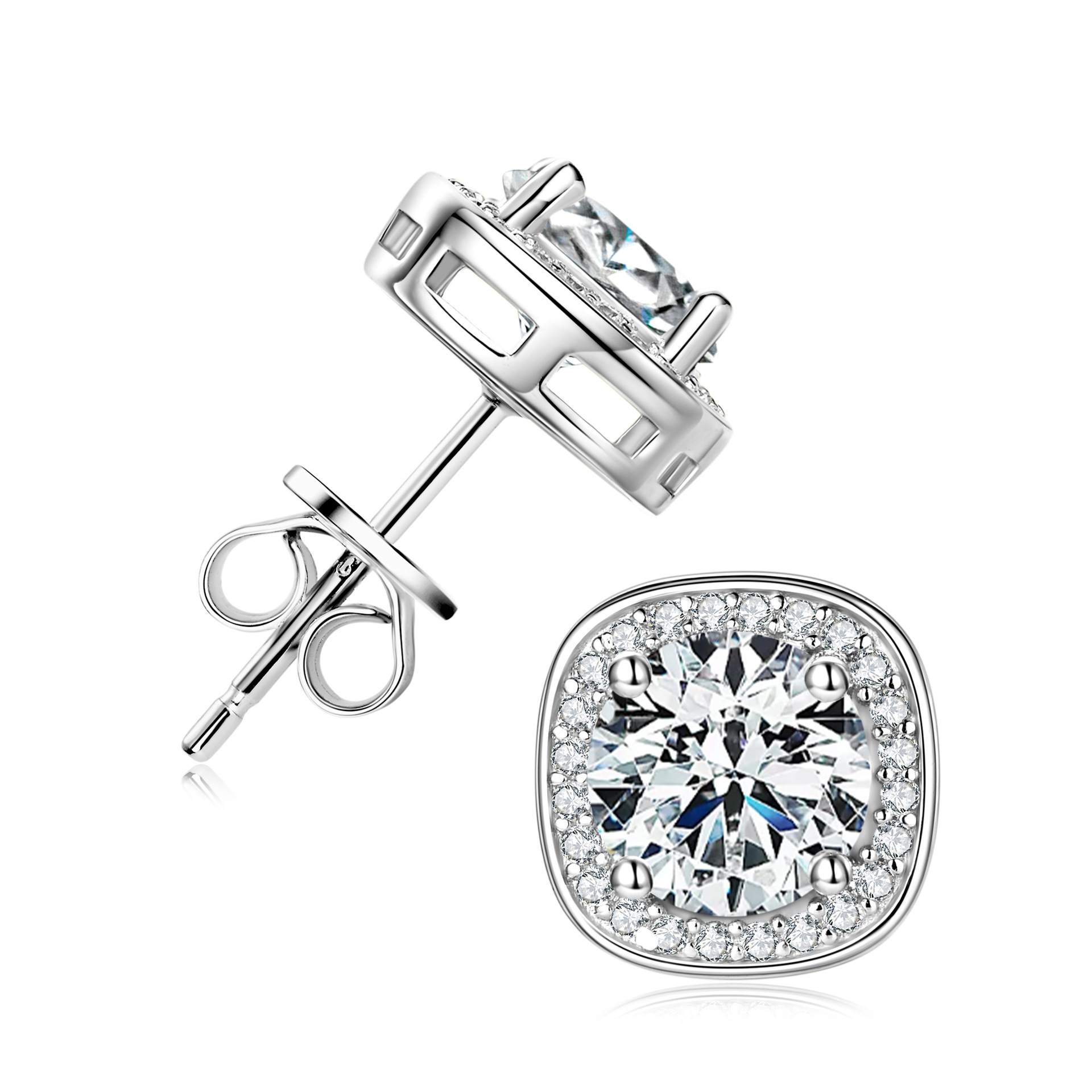 Moissanite+GRA Certificate-White Gold