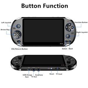 High Quality Support Multiple Simulators X12 Retro Video Game <strong>Console</strong> for GBA/GB/GBC/MD/SFC/FC