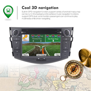 3G WiFi 7 "Touch Screen 9.0 Android 8-core 4G RAM 32G ROM lettore DVD per auto di navigazione Audio con Bluetooth FM per RAV4 2006-2012 - Product Image 2