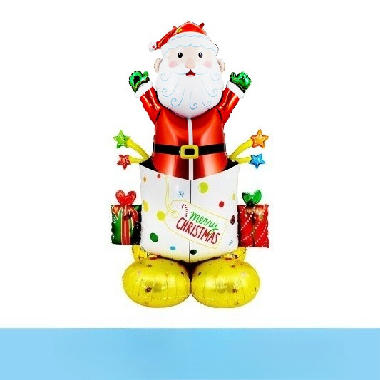 Three-dimensional base surprise Santa