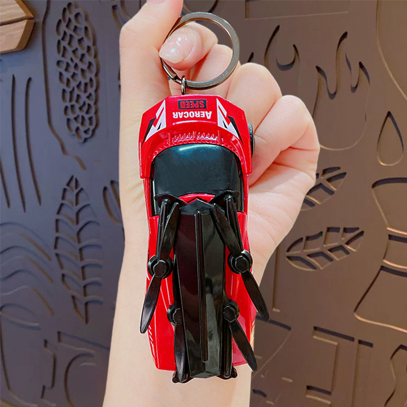 Colgante modelo de vehículo aéreo-rojo