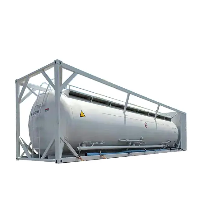 40ft 50cbm xi măng bulker bột Tank container Trailer Giao thông vận tải Tank với giá tốt