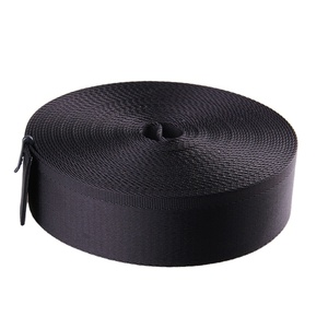 Gacent Webbing Supplier <strong>Custom</strong> Woven 100% Polyester Nylon Black Twill Webbing for Backpack - Product Image 5