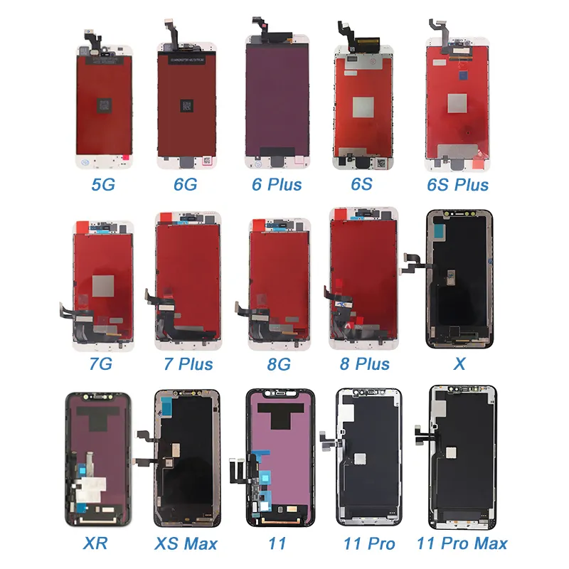 Oem Voor Iphone Lcd-scherm Mobiele Telefoon Lcd 5 6S 7 8 Plus X Xr Xs Max 11 Pro max Mobiele Telefoons Screen Voor Iphone 11 Lcd Display