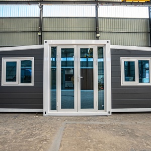 منزل حاويات فولاذية قابلة للتوسيع 20 قدم/40 قدم، حجم قابل للتخصيص، تصميم عصري منتصف القرن، منزل متنقل مسبق الصنع صديق للبيئة - Product Image 2