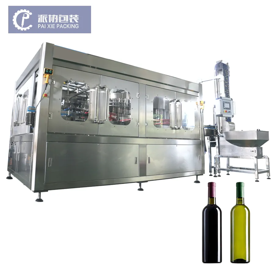 Imbottigliatrice/linea di produzione di riempimento del vino su piccola scala