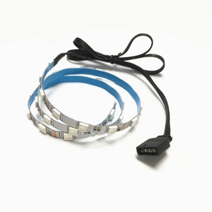 12V цветная (RGB) Светодиодная лента с usb-питанием ПК чехол для ноутбука 4pin название фон светодиодная осветительная полоса материнская плата RGB Header геймера шкаф лента синхронизации - Product Image 1