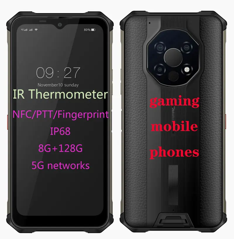 Telefoni cellulari da gioco android di rete HIDON 5G più economici 8 gb ram 128gb rom octa-core 2.2GHz supporto liscio funzione NFC PTT SOS