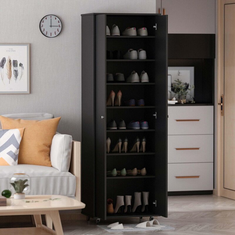 16 Pair Shoe Storage Cabinet Shoe Cabinet Shoe Rack Living Room Furniture