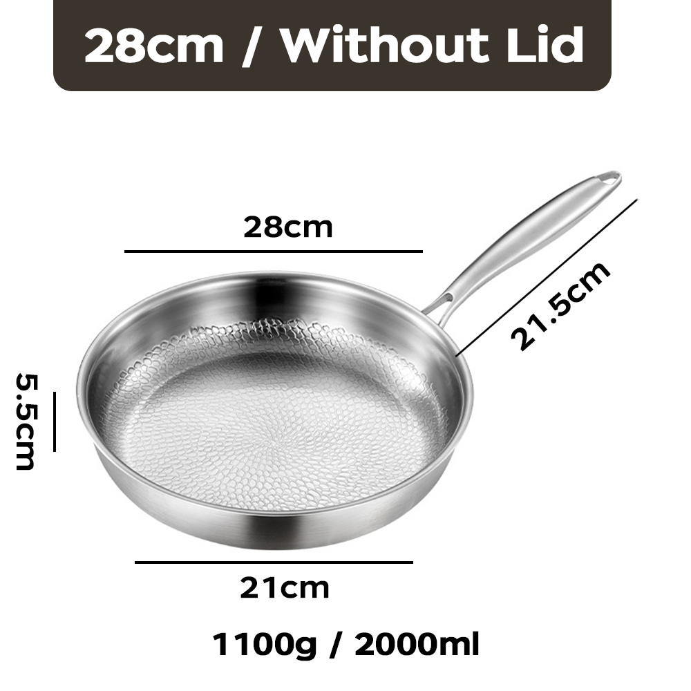 Poêle à frire 28 cm sans couvercle