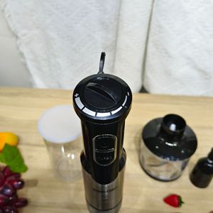 4 in 1 Blender seti 4 bıçak gümüş yüksek hızlı Blender çok fonksiyonlu ticari mikser el mikseri - Product Image 5