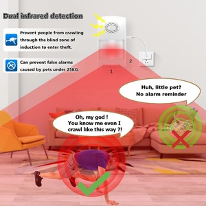 Sistema de alarma de seguridad inteligente con Sensor de movimiento, dispositivo de detección pasiva infrarroja, WiFi, funciona a distancia, sonido Alexa, Tuya, PIR - Product Image 4