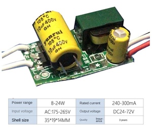 8-50W Triac Dimmable Non-Isolated AC175-260V <strong>Driver</strong> for LED Lighting Plastic Bare Board with AC-DC Energy Transfer