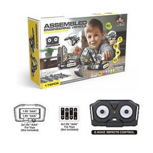 4 en 1 DIY ensamblado RC programación ingeniería vehículo juguetes niños aprendizaje juguetes educativos ciencia modelo Sistema STEM Juguetes